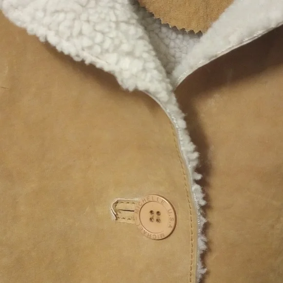 [[NWOT]] Michael Michelle genuine leather long coat - Picture 6 of 6